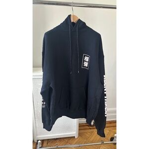 Lu'u Dan Graphic Print Crew Neck Hoodie Year of the Snake Size MEDIUM Oversized